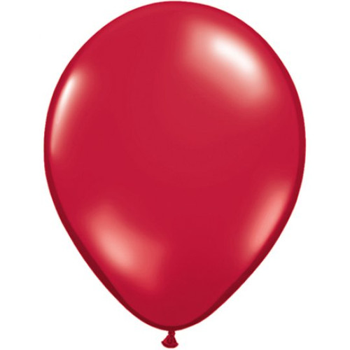 11" Jewel Ruby Red Latex Balloons (25)