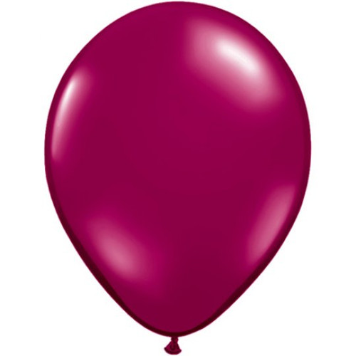 11" Jewel Sparkling Burgundy Latex Balloons (25)