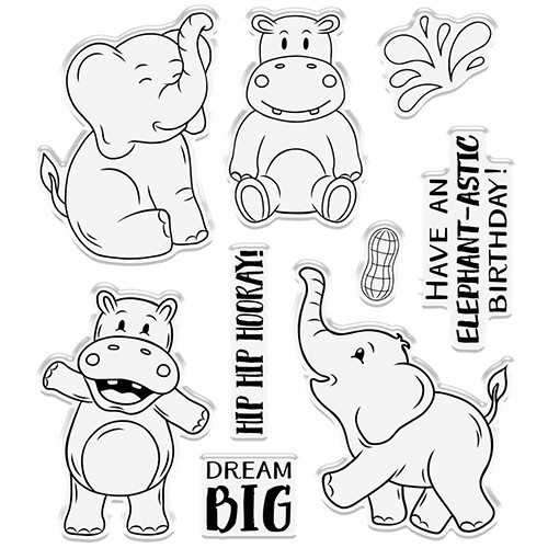 Elephant-Astic Day Stamp & Die Set (13pcs)