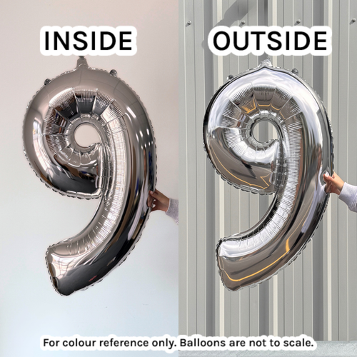 34 inch Oaktree Silver Number 6 Foil Balloon (1)