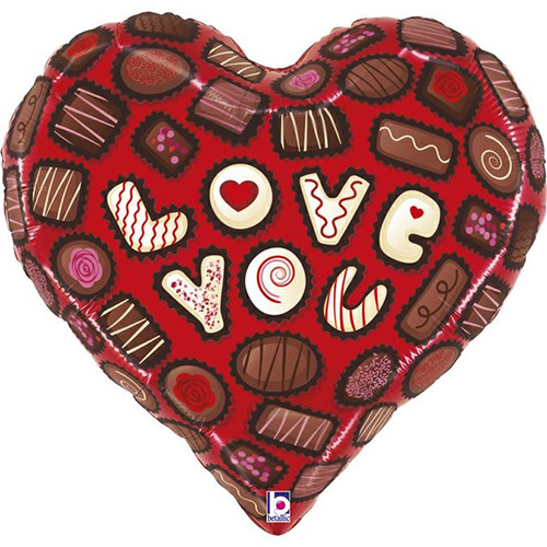 30 inch Love You Chocolates Foil Balloon (1)