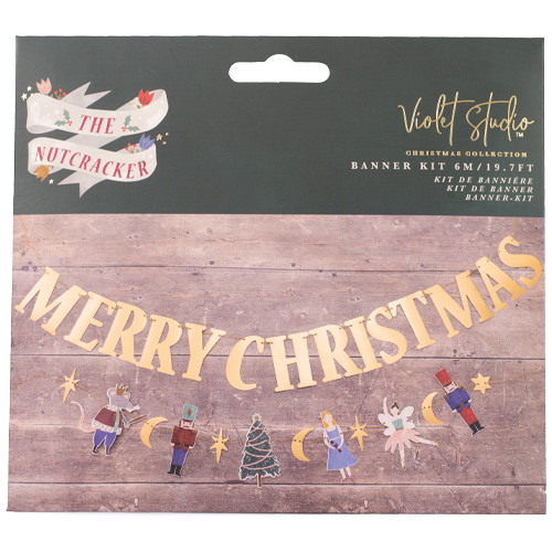 The Nutcracker Merry Christmas Paper Bunting Kit - 6m (1)