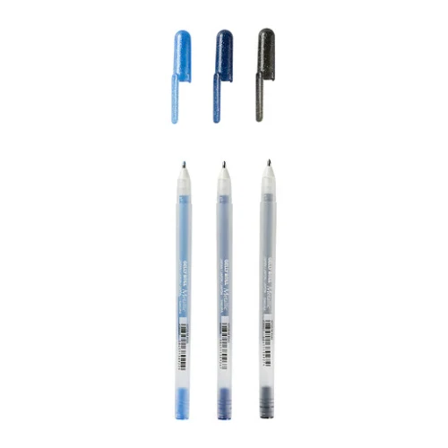 Ocean Metallic Shiny Gelly Roll Pens (3)