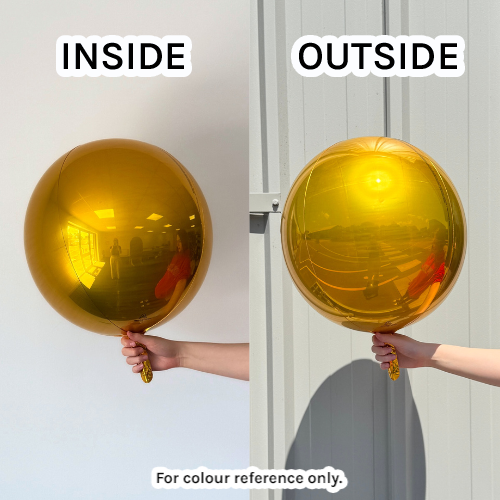 Pack of 3 16" Orbz Gold Foil Balloons (3) - UNPACKAGED