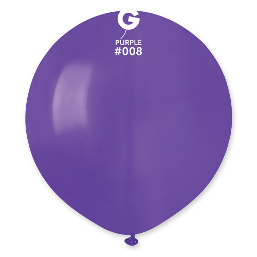 19" Standard Purple Gemar Latex Balloons (25)