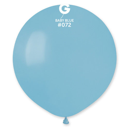 19" Standard Baby Blue Gemar Latex Balloons (25)