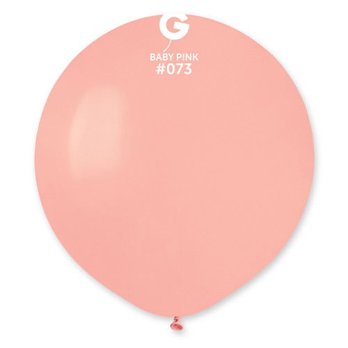 19" Standard Baby Pink Gemar Latex Balloons (25)