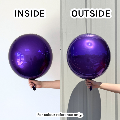 Pack of 3 16" Orbz Purple Foil Balloons (3) - UNPACKAGED