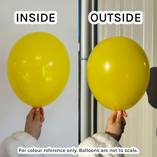 5" Standard Yellow Gemar Latex Balloons (50)