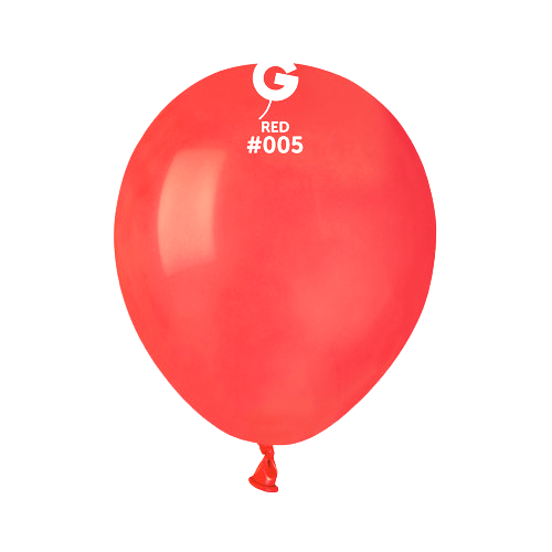 5" Standard Raspberry Red Gemar Latex Balloons (50)