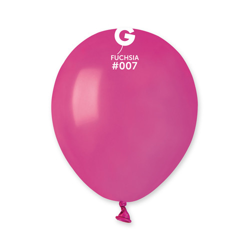 5" Standard Fuchsia Gemar Latex Balloons (50)