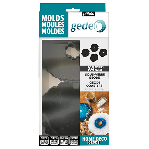 Gedeo Silicon Mould - Geode Coasters (4)