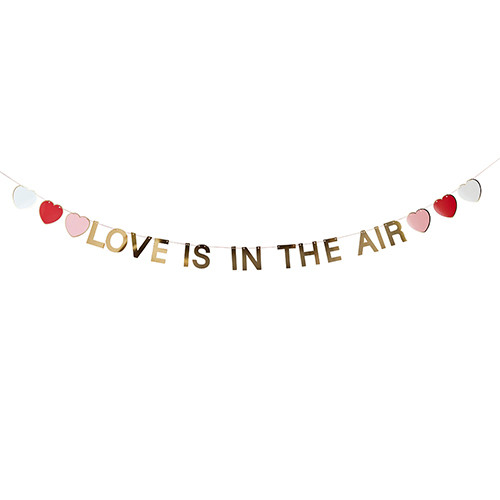 Love Is In The Air Golden Letter Banner - 2m (1)