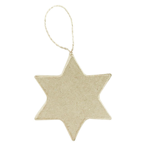 Hexagram Star Kraft Hanging Decoration (1)