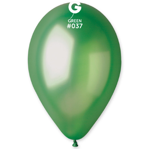 13" Metallic Green Gemar Latex Balloons (50)
