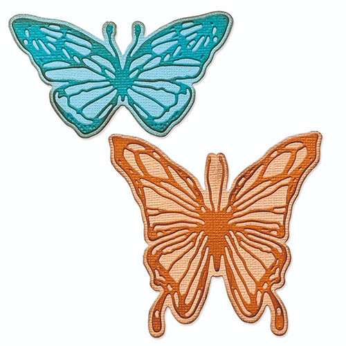 Thinlits Scribbly Butterfly by Tim Holtz Die Set (4)