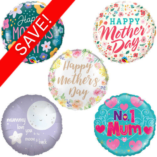 18 inch Mother's Day Foil Pack 2 (25 Balloons)