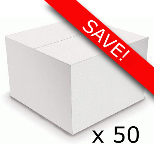 Pack of 50 White Balloon Boxes