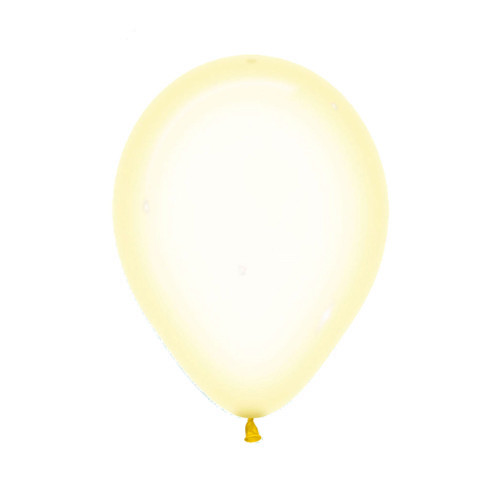 5" Crystal Pastel Yellow Sempertex Latex Balloons (100)