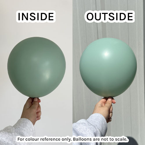 24" Retro Wintergreen Kalisan Latex Balloons (2)