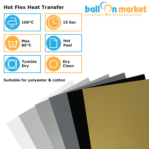 Frappe Hot Flex Clothing Vinyl - 230mm x 500mm (1 sheet)
