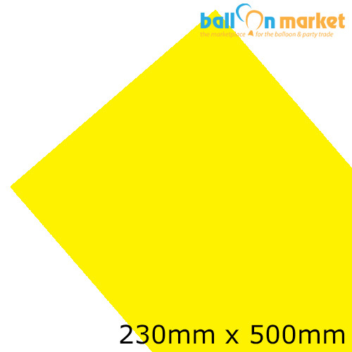 Yellow Hot Flex Clothing Vinyl - 230mm x 500mm (1 sheet)
