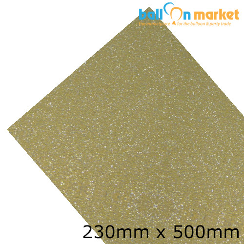 Gold Glitter Cool Flex Clothing Vinyl - 230mm x 500mm (1 sheet)