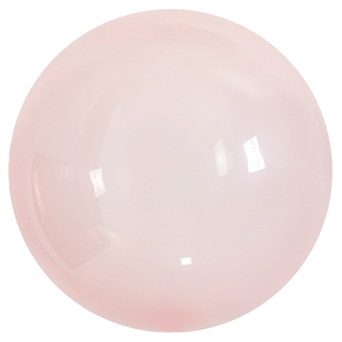 18" Pink Clear Vortex Sphere Balloon (1)