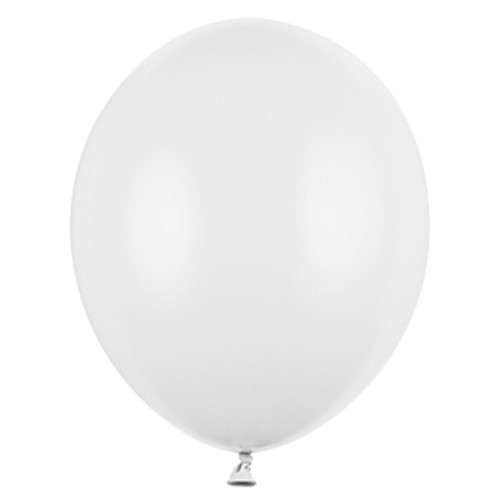12 inch Pastel Pure White Latex Balloons (10)