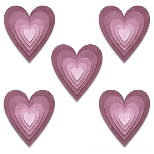 Thinlits Stacked Heart Tiles Die Set (25)