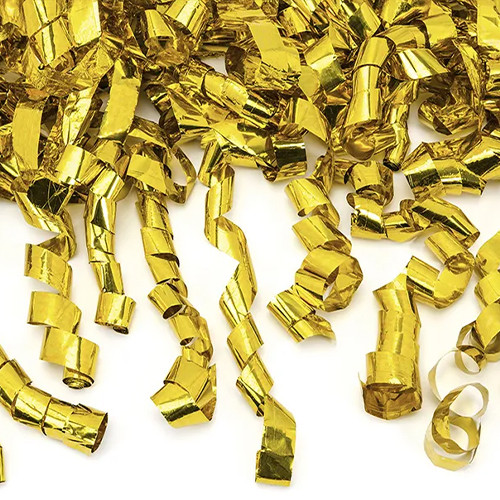 Metallic Gold Streamers Confetti Cannon - 40cm (1)