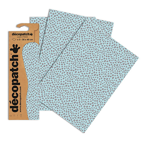 Blue Patched Decopatch Sheets (3)