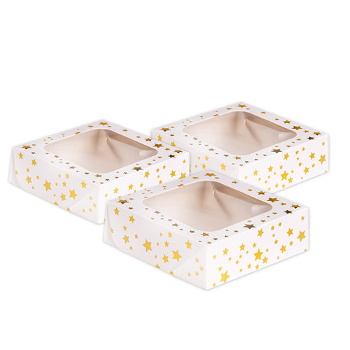 Gold Star Small Treat Boxes (3)