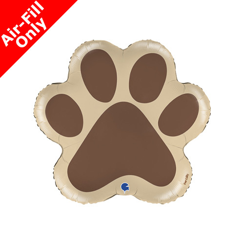 14 inch Dog Paw Foil Balloon (1) - UNPACKAGED