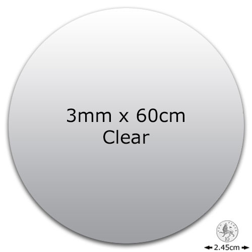 Clear Acrylic Disc - 3mm x 60cm (No Holes) (1)