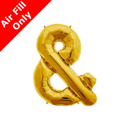 16 inch Gold Ampersand Foil Balloon (1)