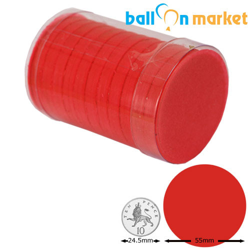 55mm Red Circle Tissue Paper Confetti (100g)