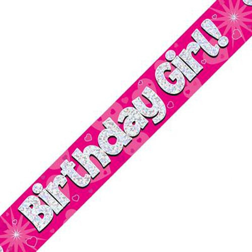 Birthday Girl Pink Banner - 2.7m (1)