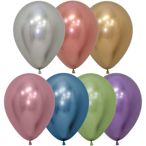 12" Reflex Assorted Latex Balloons (50)