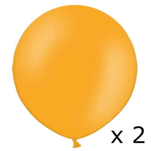 2ft Orange Belbal Latex Balloons (2)