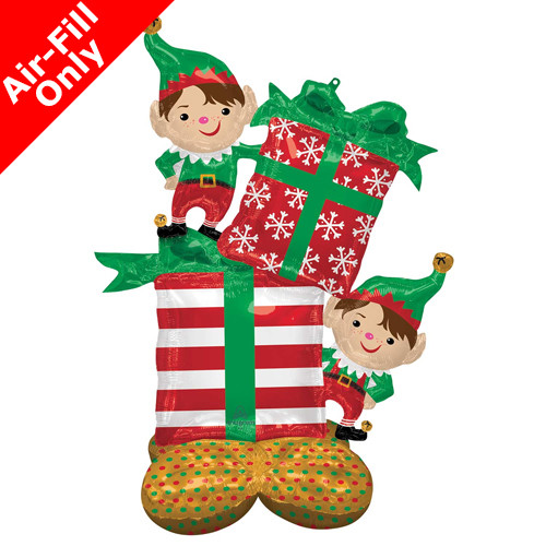 53 inch Christmas Elves Airloonz Foil Balloon (1)