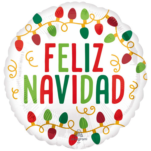 18 inch Feliz Navidad Foil Balloon (1)