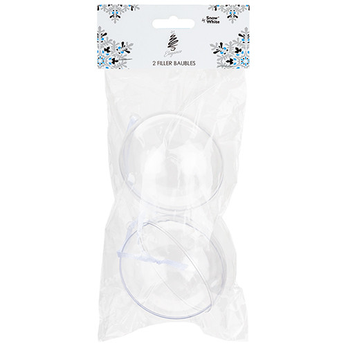 Fillable Clear Baubles - 8cm (2)