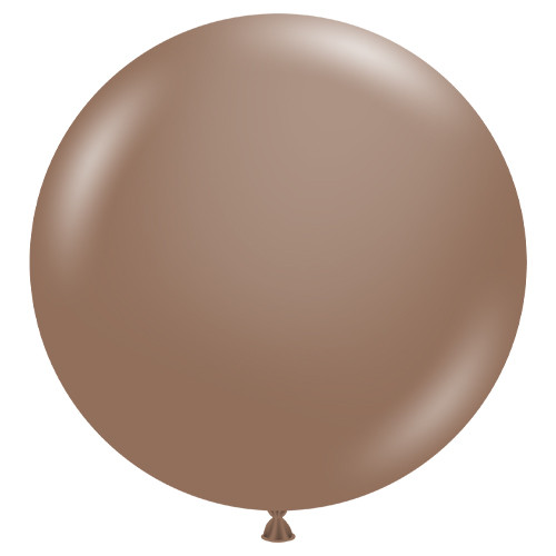 36" Cocoa Tuftex Latex Balloons (10)