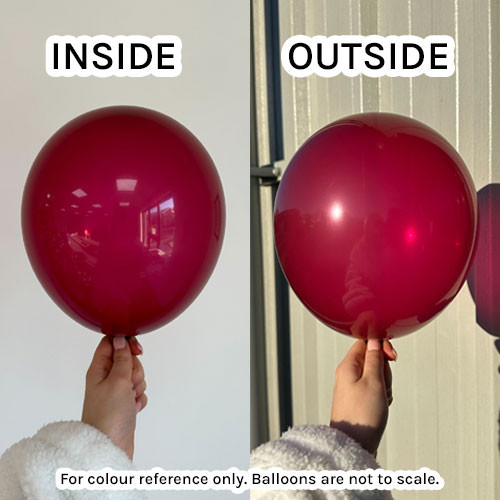 5" Standard Burgundy Gemar Latex Balloons (50)