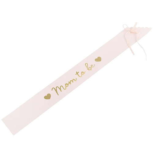Mom To Be Pale Pink Sash (1)