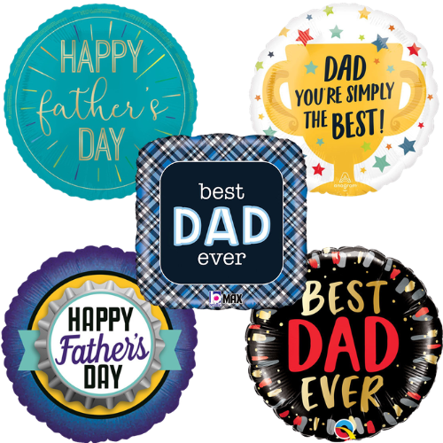 18 inch Father's Day Foil Pack 2 (25 Balloons)