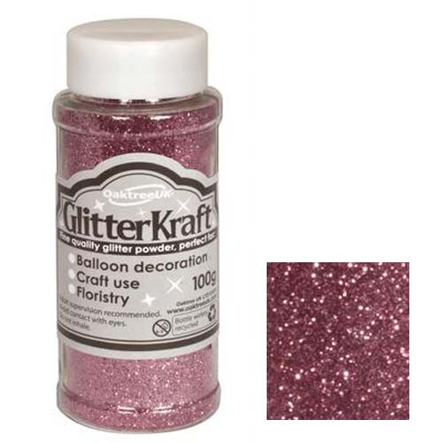 Light Pink GlitterKraft Crafting Powder (100g)