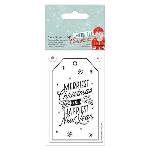 Merriest Christmas Clear Gift Tag Stamp (1)
