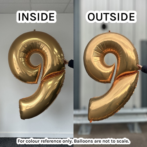 64 inch Gold Number 2 Foil Balloon (1)
